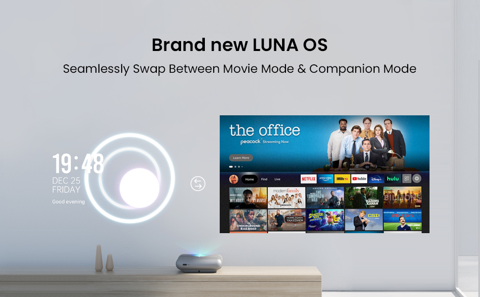JMGO O1 Pro hệ điều hành Luna OS