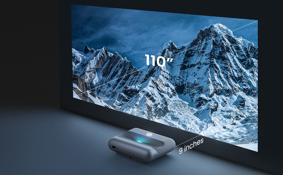 JMGO O1 Pro kích thước chiếu 110inch