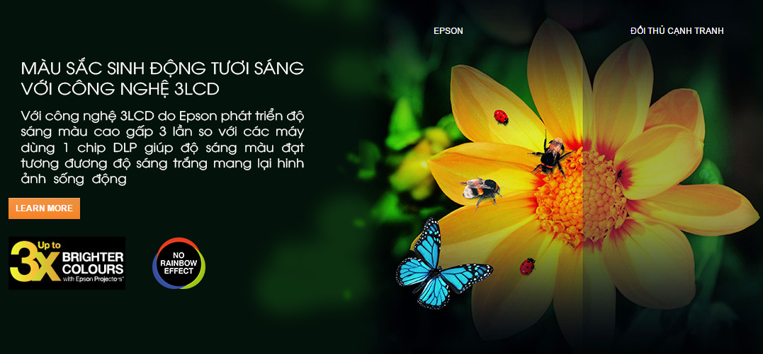 Máy chiếu EPSON EB-982W công nghệ 3LCD