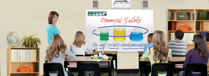 máy chiếu Epson EB-685W tuổi thọ bóng đèn đáng kinh ngạc lên đến 10.000 giờ