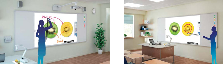 Máy chiếu siêu gần EB-695Wi bút tương tác kép